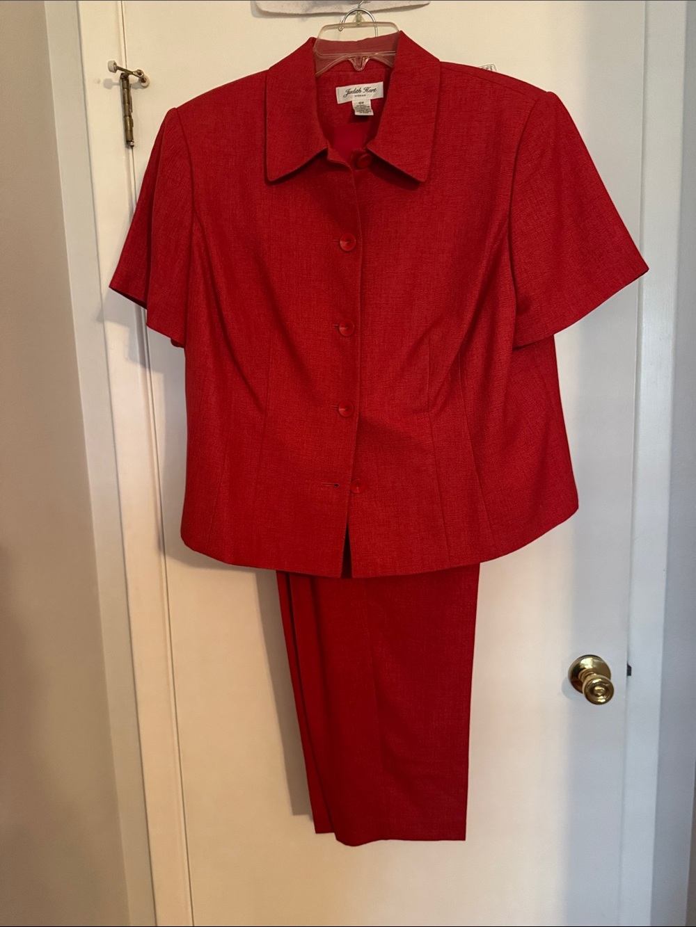 Judith Hart Russet Orange/Red Women's Pantsuit NWOT Sz 18W